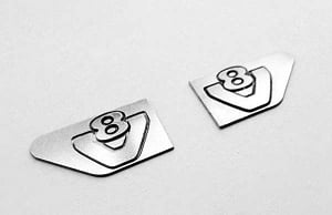 Side Metal v8 Logo for Tamiya 1/14 Scania