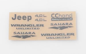 Metal Emblems for Axial SCX10 Jeep Wrangler