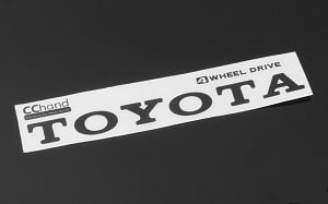 Metal Vintage Rear Emblem for RC4WD 1982 Toyota Pickup/Mojave II (Black)
