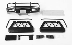 Trifecta Front Bumper, Sliders and Side Bars for Land Cruiser LC70 Body (Black)