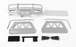 Trifecta Front Bumper, Sliders and Side Bars for Land Cruiser LC70 Body (Silver)