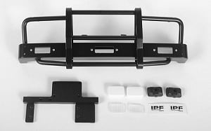 Kangaroo Front Bumper w/Lights for Mojave II 2/4 Door Body Set (Black)