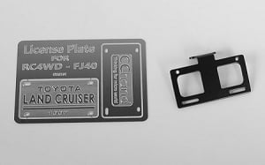 Front License Plate System for RC4WD G2 Cruiser