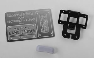 Rear License Plate System for RC4WD G2 Cruiser