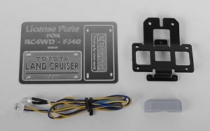 Rear License Plate System for RC4WD G2 Cruiser (w/LED)