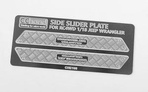 Metal Side Diamond Plates for 1/18 Gelande II Black Rock