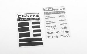 Metal Logo Decal Sheet for 1985 Toyota 4Runner Hard Body