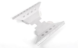 Oxer Transfer Case Guard for Axial Capra 1.9 Unlimited Trail Buggy (Silver)