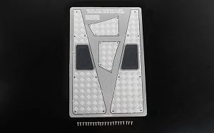 Steel Front Side Hood Diamond Plates for RC4WD Gelande II 2015 Land Rover Defender D90 (Pick-up/SUV)
