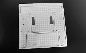 Steel Rear Bed Diamond Plates for RC4WD Gelande II 2015 Land Rover Defender D90 (Pick-Up)