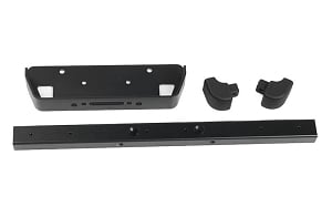 Classic Front Winch Bumper for RC4WD Gelande II 2015 Land Rover Defender D90 (Black)