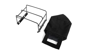 Steel Tube Bed Cage w/ Soft Top for RC4WD Gelande II 2015 Land Rover Defender D90 (Pick-Up) (Black)