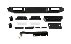 Guardian Steel Rear Bumper W/ Exhaust for MST 4WD Off-Road Car Kit W/ J4 Jimny Body (Style A)