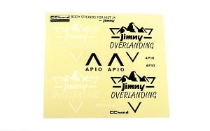 Overlanding Decal Sheet for MST 4WD Off-Road Car Kit W/ J4 Jimny Body