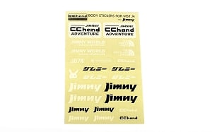 Logo Decal Sheet for MST 4WD Off-Road Car Kit W/ J4 Jimny Body