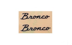 Body Decals for Traxxas TRX-4 2021 Ford Bronco (Black)