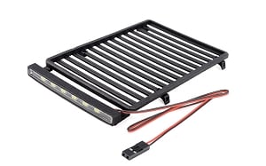 Flat Roof Rack w/ LED for Axial SCX24 Jeep Wrangler JLU