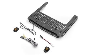 Roof Rack W/ Light Bar and Warning Light for Traxxas TRX-6 Ultimate RC Hauler