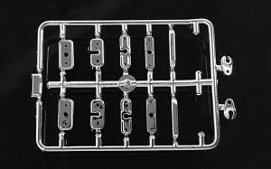 RC4WD Chevrolet Blazer and K10 Chrome Handles and LED Holder Parts Tree