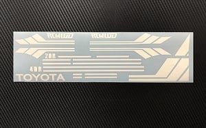 RC4WD Clean Stripes for 1982 Toyota Pickup/Mojave II Decal Sheet (White)