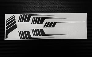 RC4WD Clean Stripes for 1987 Toyota XtraCab Hard Body (Black)