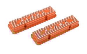 RC4WD Aluminum Valve Covers for Scale V8 Engine (Orange)