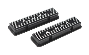 RC4WD Aluminum Valve Covers for Scale V8 Engine (Black)