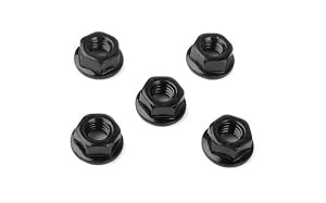 M4 Low Profile Flanged Lock Nut (Black)