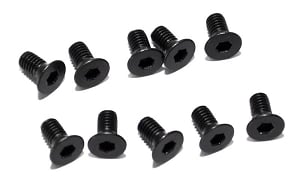 Steel Flat Head Socket Cap Screw M3 x 6mm (10)