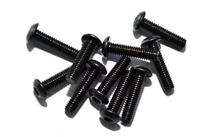 Steel Button Head Cap Screws M3 x 12mm (10)