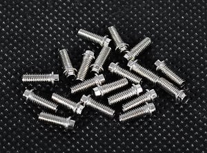 RC4WD Miniature Scale Hex Bolts (M3x8mm) (Silver)