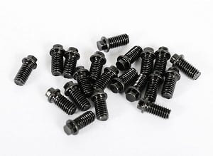 RC4WD Miniature Scale Hex Bolts (M3x6mm) (Black)