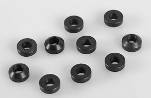 Heavy Duty Steel Black 3mm Con Washers (10)