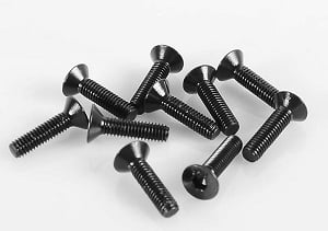 Steel Flat Head Socket Cap Screw M3 x 12mm (10)