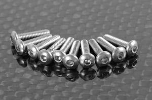 Button Head Cap Screws M2.5 x 10mm (10)