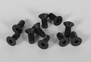 Steel Flat Head Socket Cap Screws M2.5 x 6mm (10)