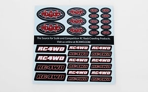 RC4WD Small Decal Sheet