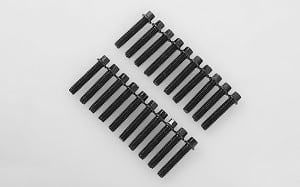 RC4WD Miniature Scale Hex Bolts (M2.5 x 12mm) (Black)