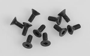Steel Flat Head Socket Cap Screw M2 x 5mm (Black)