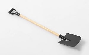 Scale Garage Series 1/10 Wooden Handle Boulder Flat Shovel w/D-Grip