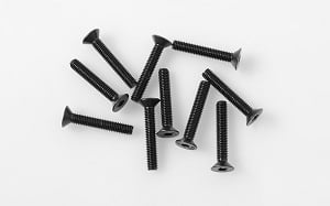 Steel Flat Head Socket Cap Screws M3 x 18mm (10)